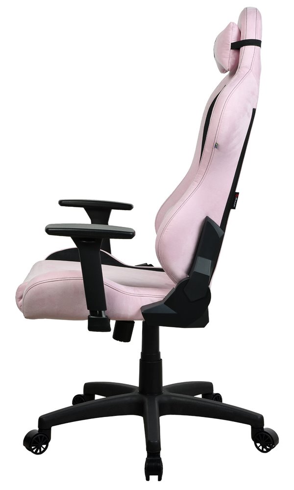 AROZZI herní židle TORRETTA SuperSoft/ látkový povrch/ růžová