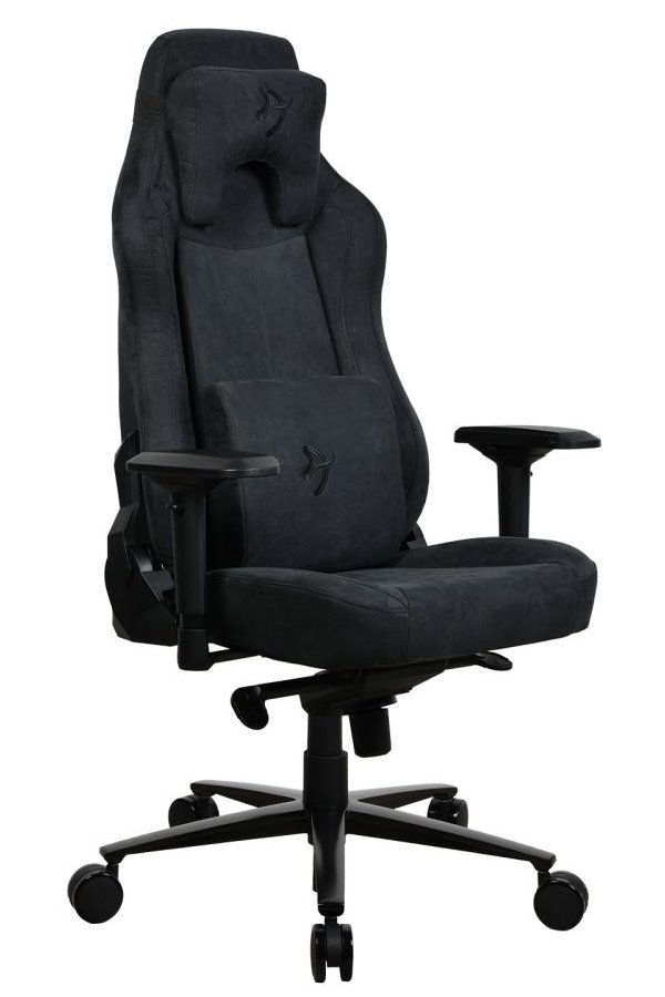AROZZI herní židle VERNAZZA Supersoft Pure Black/ látkový povrch/ černá