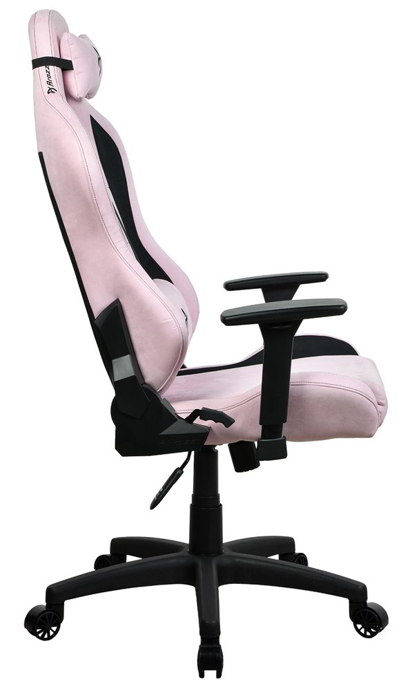 AROZZI herní židle TORRETTA SuperSoft/ látkový povrch/ růžová