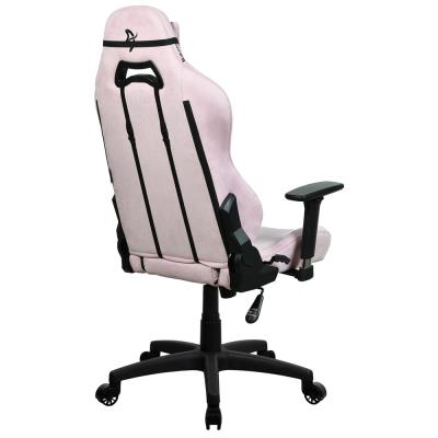 AROZZI herní židle TORRETTA SuperSoft/ látkový povrch/ růžová