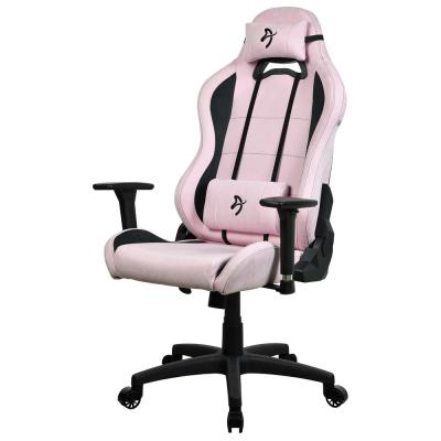 AROZZI herní židle TORRETTA SuperSoft/ látkový povrch/ růžová