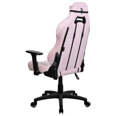 AROZZI herní židle TORRETTA SuperSoft/ látkový povrch/ růžová