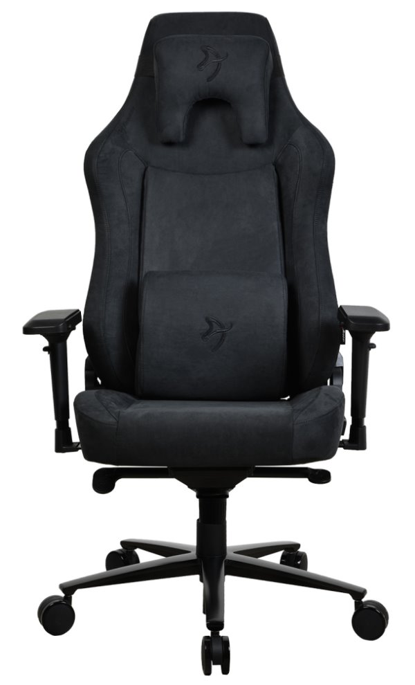 AROZZI herní židle VERNAZZA XL Supersoft Pure Black/ látkový povrch/ černá