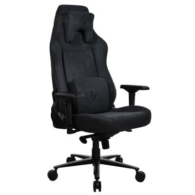 AROZZI herní židle VERNAZZA XL Supersoft Pure Black/ látkový povrch/ černá