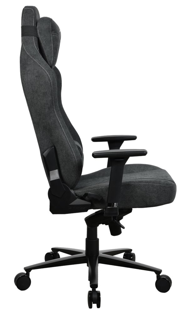 AROZZI herní židle VERNAZZA XL SoftFabric Dark Grey/ látkový povrch/ tmavě šedá