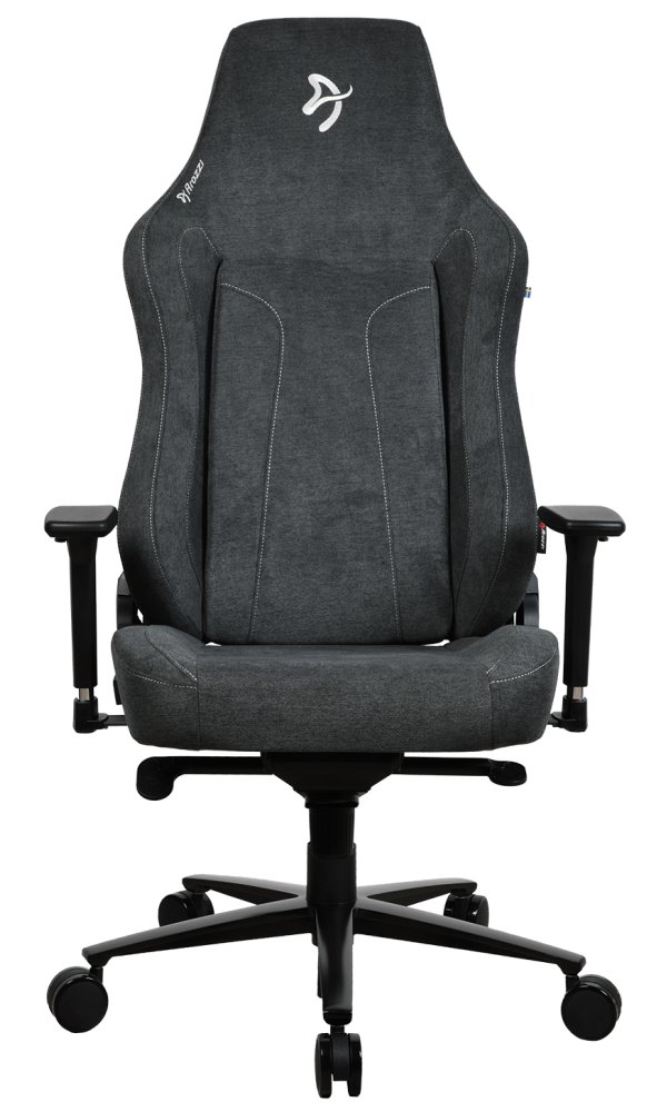 AROZZI herní židle VERNAZZA XL SoftFabric Dark Grey/ látkový povrch/ tmavě šedá