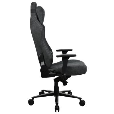 AROZZI herní židle VERNAZZA XL SoftFabric Dark Grey/ látkový povrch/ tmavě šedá