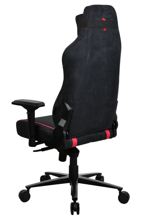 AROZZI herní židle VERNAZZA Supersoft Red/ látkový povrch/ černočervená