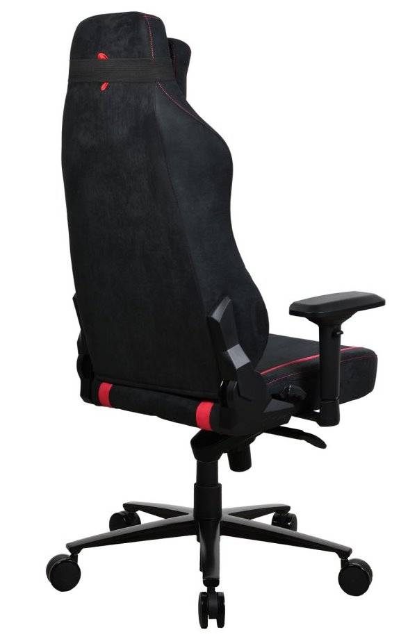AROZZI herní židle VERNAZZA Supersoft Red/ látkový povrch/ černočervená