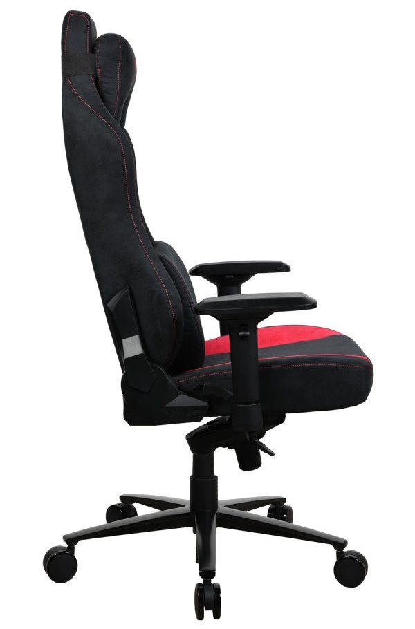 AROZZI herní židle VERNAZZA Supersoft Red/ látkový povrch/ černočervená