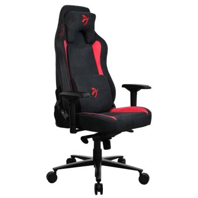 AROZZI herní židle VERNAZZA Supersoft Red/ látkový povrch/ černočervená