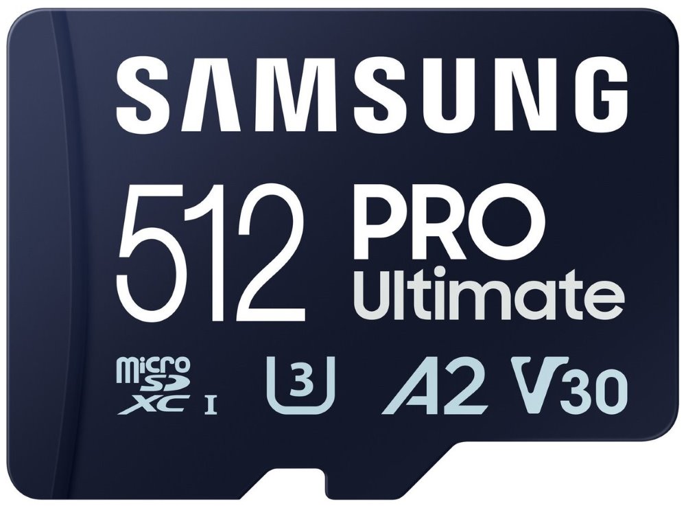 SAMSUNG PRO Ultimate MicroSDXC 512GB + SD Adaptér / CL10 UHS-I U3 / A2 / V30
