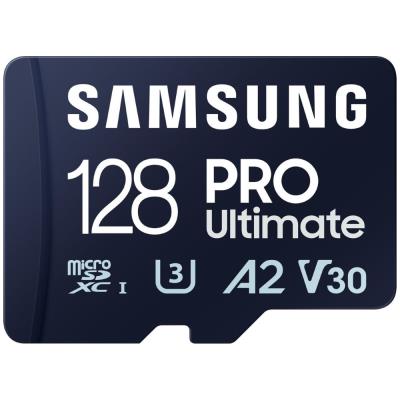 SAMSUNG PRO Ultimate MicroSDXC 128GB + SD Adaptér / CL10 UHS-I U3 / A2 / V30