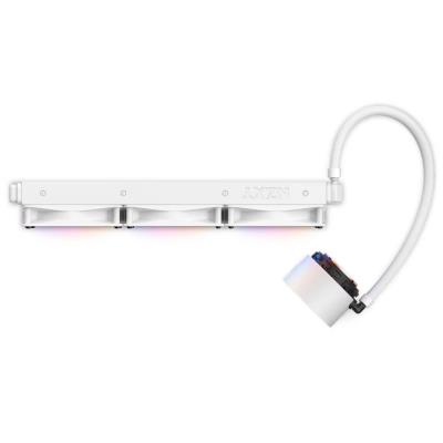 NZXT vodní chladič Kraken 360 ELITE RGB / 3x120mm RGB fan / 4-pin PWM / LCD disp. / 6 let / bílý