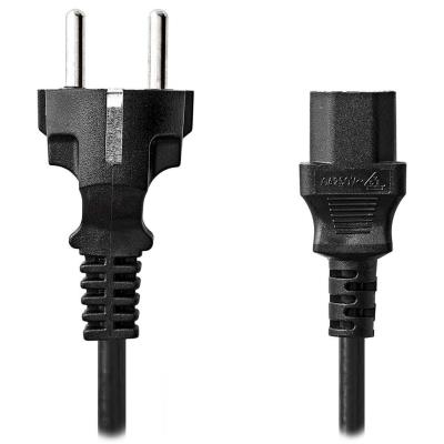 NEDIS napájecí kabel 230V/ přípojný 10A/ konektor IEC-320-C13/ přímá zástrčka Schuko/ černý/ bulk/ 3m