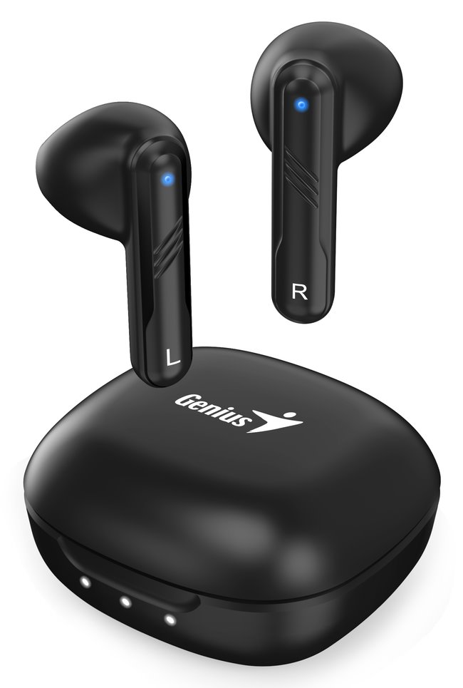 GENIUS bezdrátový headset TWS HS-M905BT Black/ Bluetooth 5.3/ USB-C nabíjení/ černá