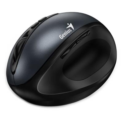 GENIUS Ergo 8300S Iron Grey/ vertikální/ 1600 dpi/ bezdrátová/ 7tlačítek/ tichá/ kovově šedá