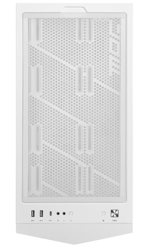 POŠKOZENÝ OBAL - MSI skříň MPG GUNGNIR 300R AIRFLOW WHITE/ bez zdroje/ bílý/ levé temperované sklo/ 4x 120 mm A-RGB fan/ 1x US...