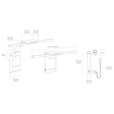 BENQ Lampa LED pro elektronické čtení LaptopBar White/ bílá/ pro notebooky