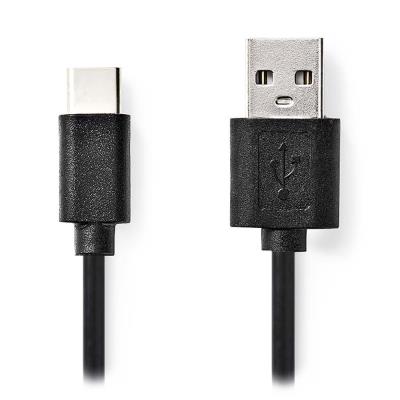 NEDIS kabel USB 2.0/ zástrčka USB-C - zástrčka USB-A/ černý/ bulk/ 3m