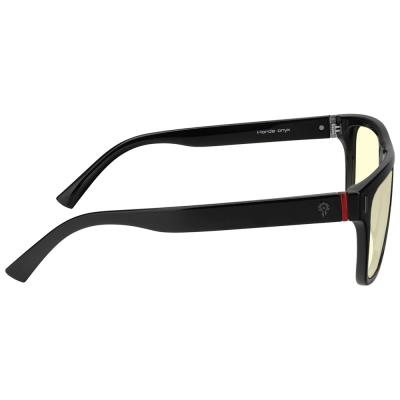 GUNNAR kancelářske/herní brýle WORLD OF WARCRAFT, HORDE EDITION ONYX * jantarová skla * BLF 65 * GUNNAR focus