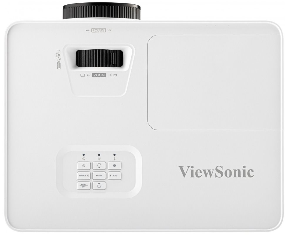 ViewSonic PA700S/ SVGA/ DLP projektor/ 4500 ANSI/ 12500:1/ Repro/ VGA/ HDMI x2/ USB/ RS232/ monitor out