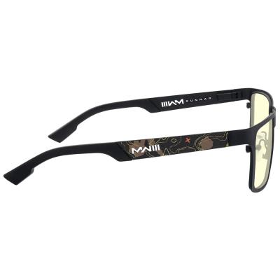 GUNNAR kancelářske/herní brýle CALL OF DUTY UAV EDITION ONYX TOPO * jantarová skla * BLF 65 * GUNNAR focus