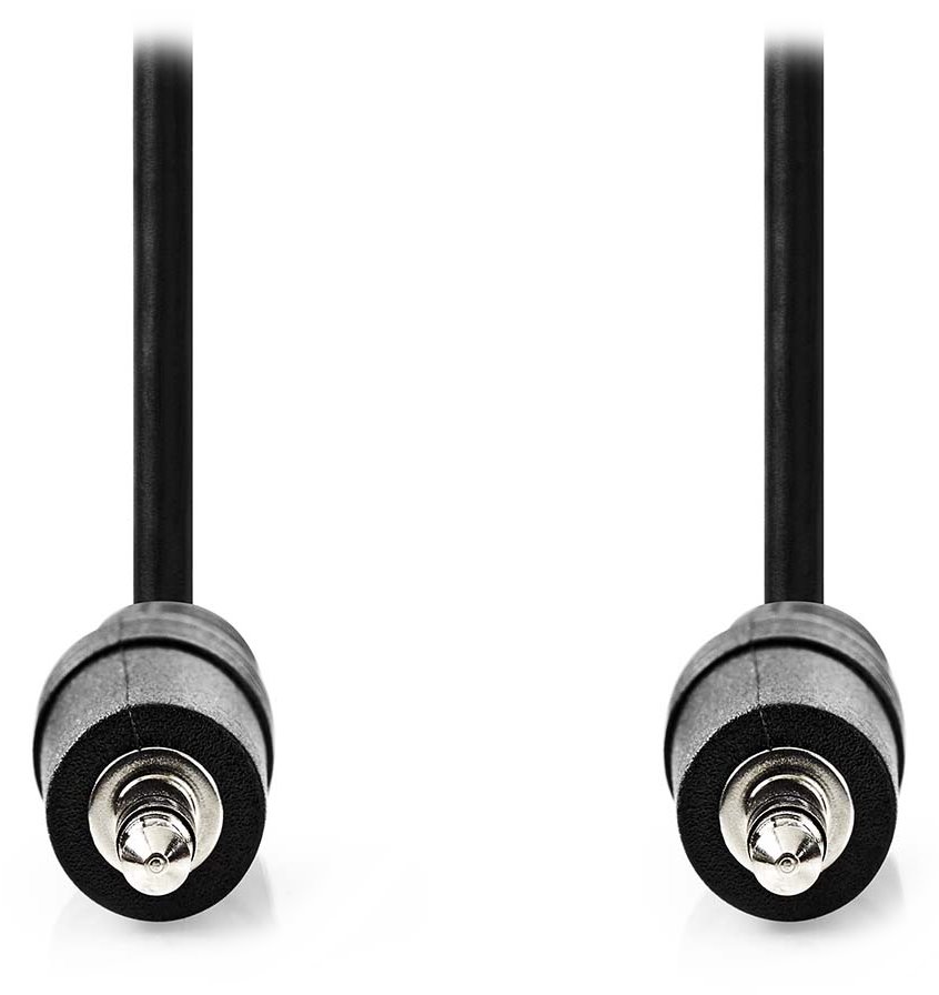 NEDIS stereo audio kabel/ 3,5mm jack zástrčka - 3,5mm jack zástrčka/ černý/ bulk/ 1m