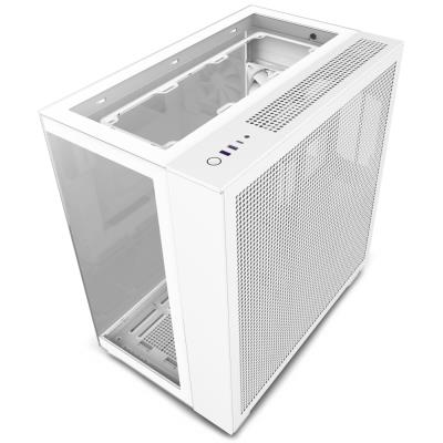 POŠKOZENÝ OBAL - NZXT skříň H9 Elite dvoukomorová ATX / 3xRGB 120 mm / 1x 120mm fan / prosklená / RGB&fan controler / bílá