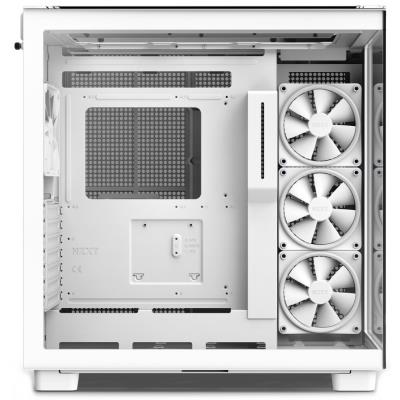 POŠKOZENÝ OBAL - NZXT skříň H9 Elite dvoukomorová ATX / 3xRGB 120 mm / 1x 120mm fan / prosklená / RGB&fan controler / bílá