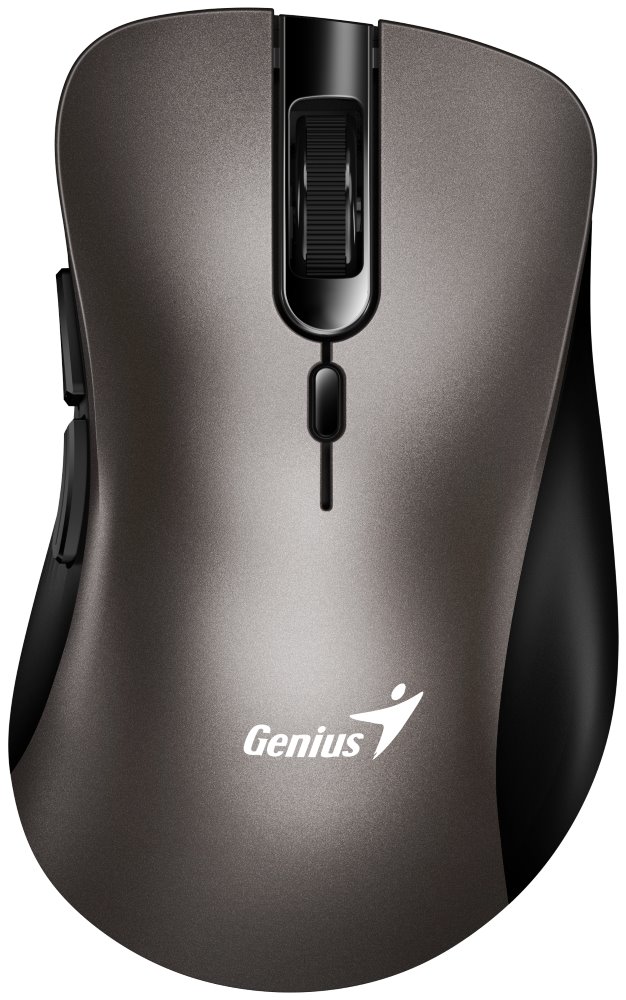 GENIUS Ergo 8100S Champagne Titanium/ 1600 dpi/ bezdrátová/ 6tlačítek/ tichá/ titanová