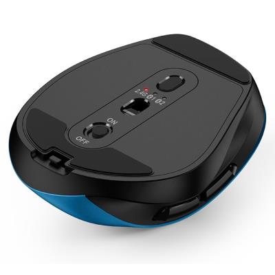 GENIUS Ergo 9000S Blue/ duální Bluetooth + 2,4GHz/ 2400 dpi/ bezdrátová/ tichá/ modrá