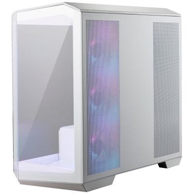MSI skříň MAG PANO M100R PZ White/ bez zdroje/ levé a přední sklo/ 4x 120 mm A-RGB fan/ 1x USB-C/ 1x USB3.2/ bílá
