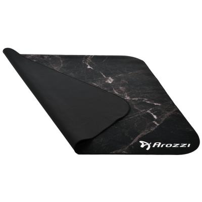 AROZZI Zona Quattro Black Marble/ ochranná podložka na podlahu/ 116 x 116 cm/ design černý mramor