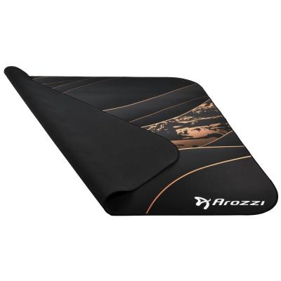 AROZZI Zona Quattro Black Gold/ ochranná podložka na podlahu/ 116 x 116 cm/ černozlatý design