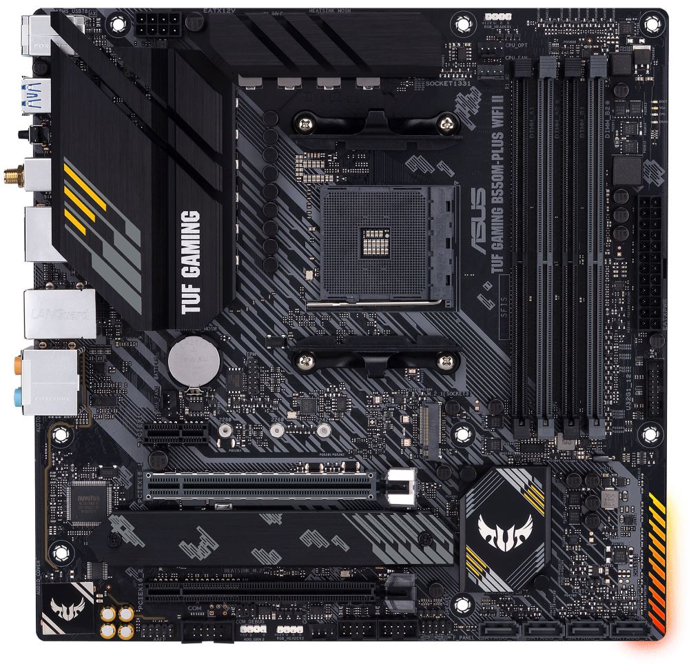 ASUS TUF GAMING B550M-PLUS WIFI II / B550 / AM4 / 4x DIMM / M.2 / DP / HDMI / mATX