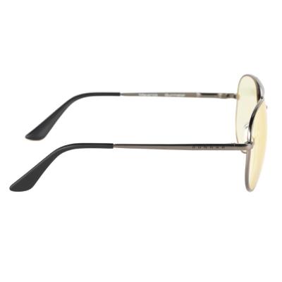 GUNNAR kancelářske/herní brýle MAVERICK GUNMETAL * jantárová skla * BLF 65 *  NATURAL focus