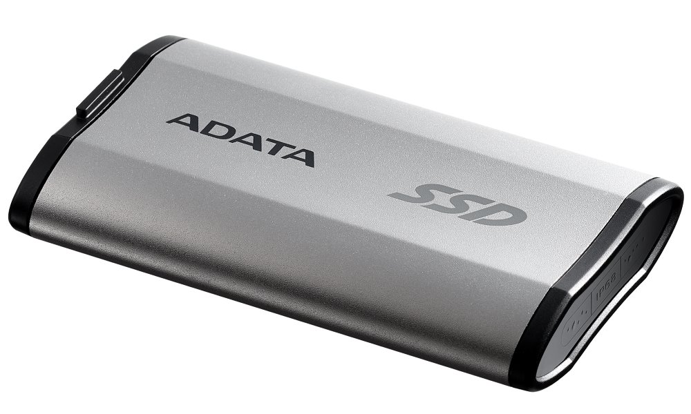 ADATA SD810 4TB SSD / Externí / USB 3.2 Type-C / 2000MB/s Read/Write / stříbrně-šedý