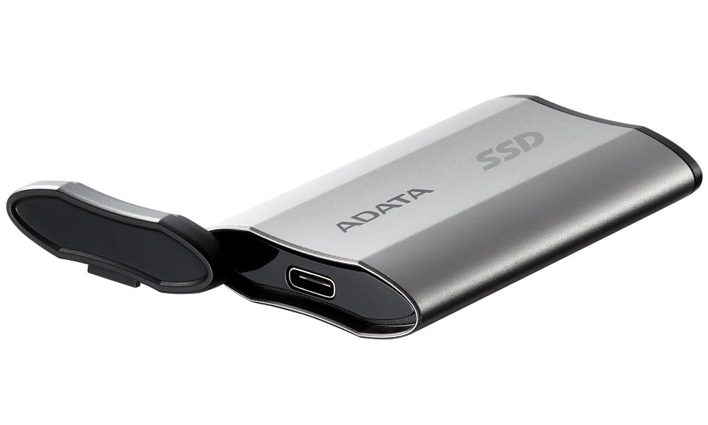 ADATA SD810 4TB SSD / Externí / USB 3.2 Type-C / 2000MB/s Read/Write / stříbrně-šedý