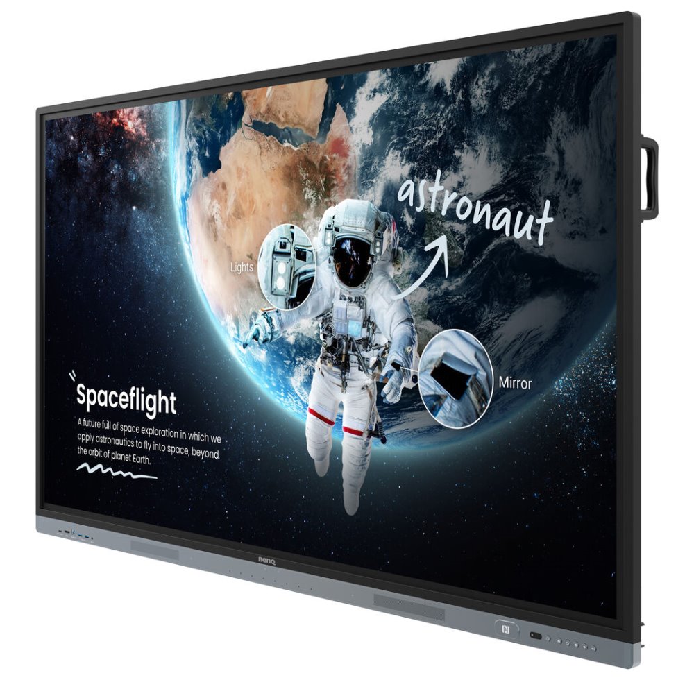 BENQ dotykový panel 75" RM7504/ UHD 4K/8GB I 32GB /provoz 18/7/ HDMI/DP/ USB-C/ Android 13/NFC/40 dotykových bodů