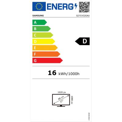 Samsung Essential S43GC 27" / FullHD 1920x1080 / 16:9 / IPS / 4ms / 100Hz / VGA/HDMI/DP/USB/PIVOT/VESA