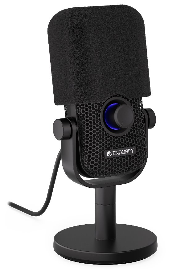 Endorfy mikrofon Solum Voice S / drátový / pop-up filtr / RGB podsvícení / USB-C / černý
