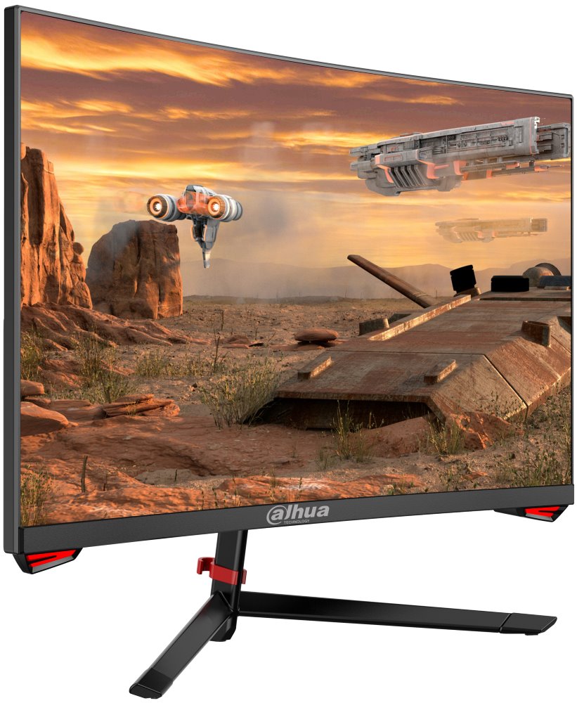 DAHUA 24" LED LM24-E230C/ herní/ VA panel/ 1920x1080 (FHD)/ 3000:1/ 1ms/ 250 cd/m2/ HDMI/ DP/ VESA 75x75/ černý