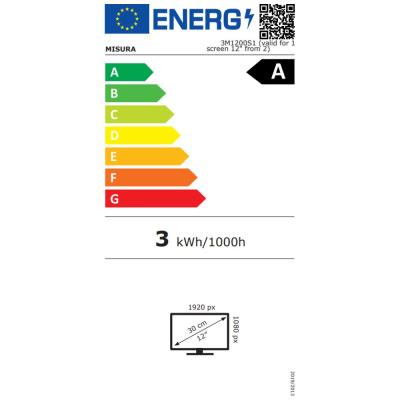 MISURA přenosné LCD monitory 12" 3M1200S1 pro notebooky o rozměru 12" až 16", jednokabelové řešení