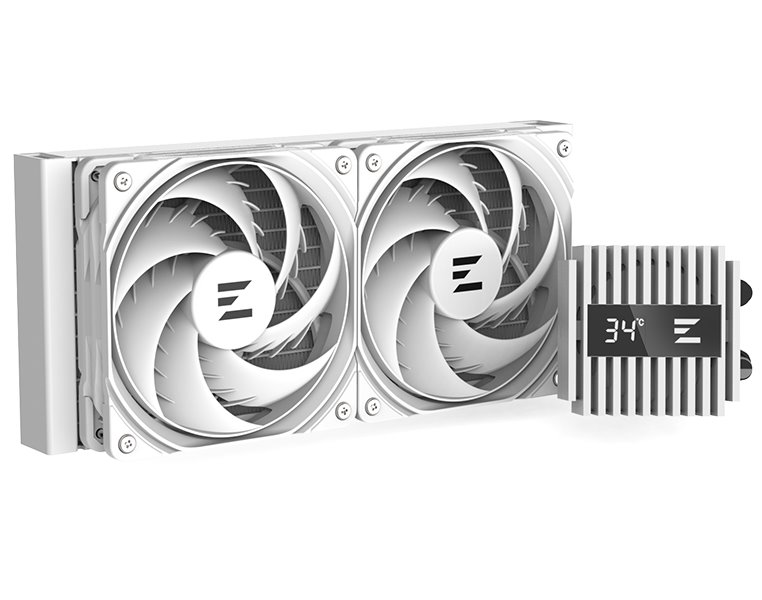 Zalman vodní chladič ALPHA2 A24 White /  2 x 120 mm / PWM / ARGB  / bílý