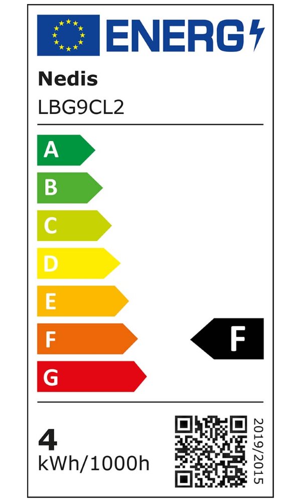 NEDIS LED žárovka G9/ 4 W/ 220 V/ 400 lm/ 2700 K/ teplá bílá