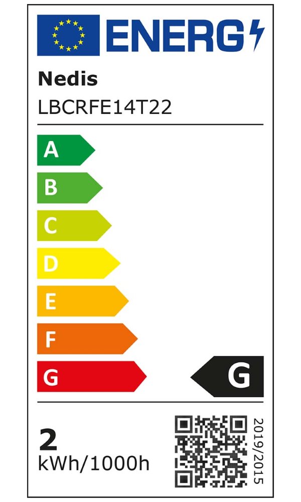NEDIS LED žárovka E14/ T22/ do ledničky/ 1,5 W/ 220 V/ 100 lm