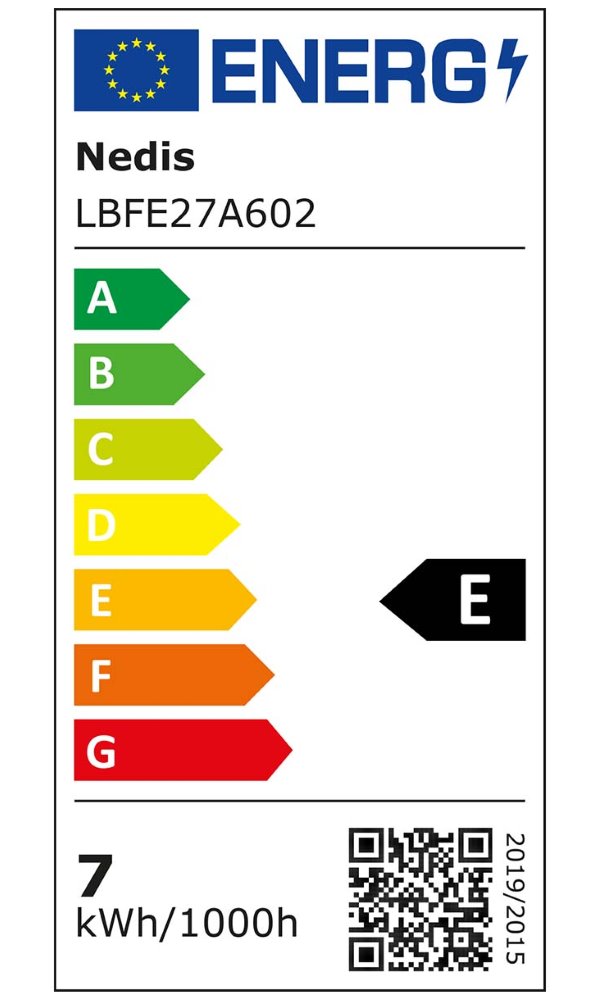 NEDIS LED žárovka E27/ A60/ 7 W/ 220 V/ 806 lm/ 2700 K/ stmívatelná/ teplá bílá/ retro styl