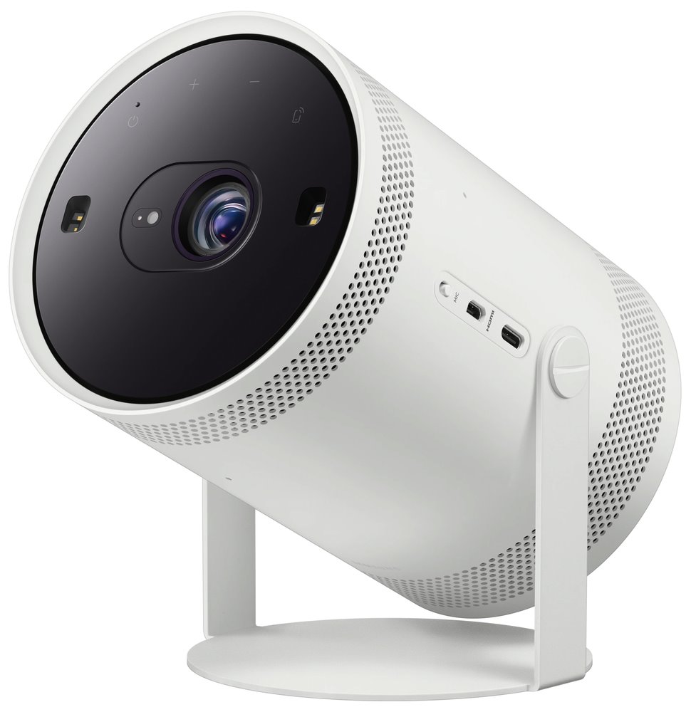 SAMSUNG projektor The Freestyle 2 SP-LFF3C/ DLP/ LED/ 230 lm/ 1920x1080/ 16:9/ Bluetooth/ USB-C/ Wi-Fi/ HDR/ repro/ bílý