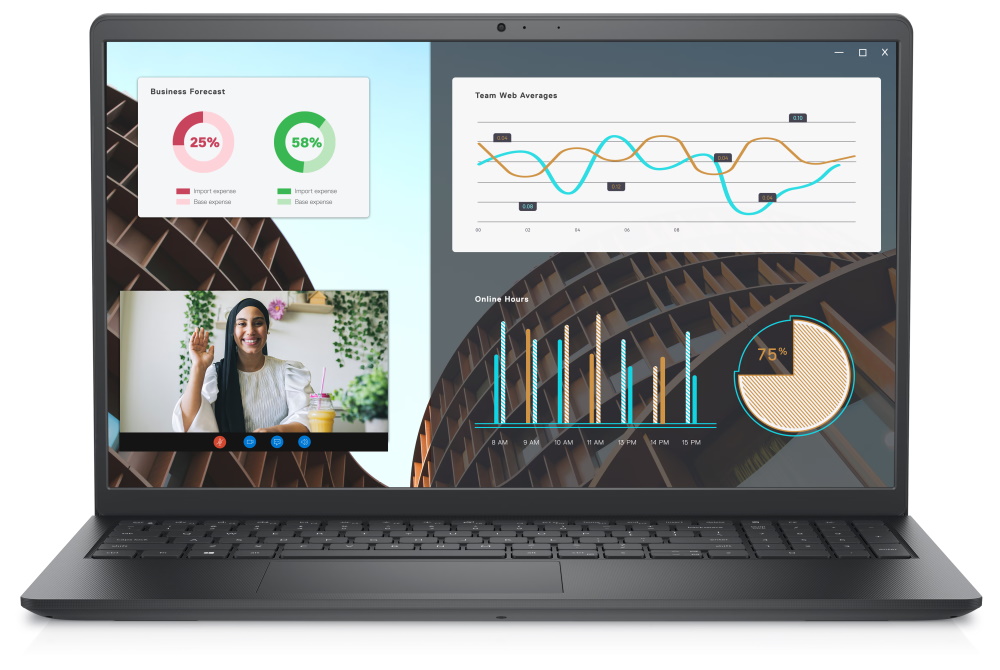DELL Vostro 15 (3530)/ i3-1305U/ 8GB/ 256GB SSD/ 15.6" FHD/ Intel UHD/ FPR/ podsv.kl./ W11Pro/ černá/ 3Y PS on-site